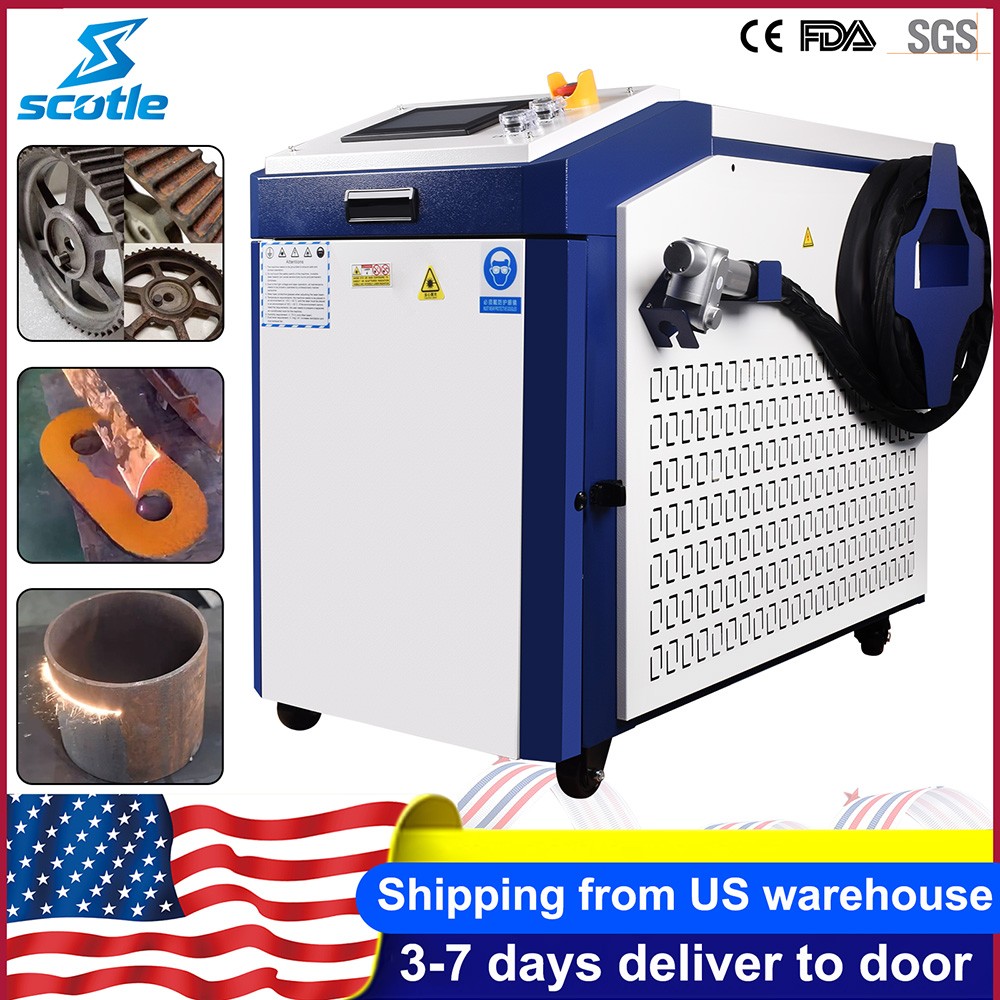 Raycus 3000W Handheld CW Laser Cleaning Machine for Rust Removal Paint Stripping