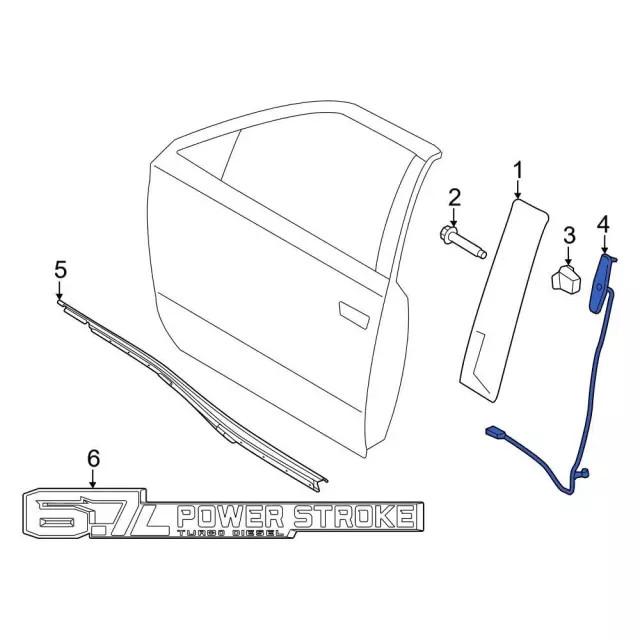 Genuine Keyless Lock Pad FL3Z-14A626-AH