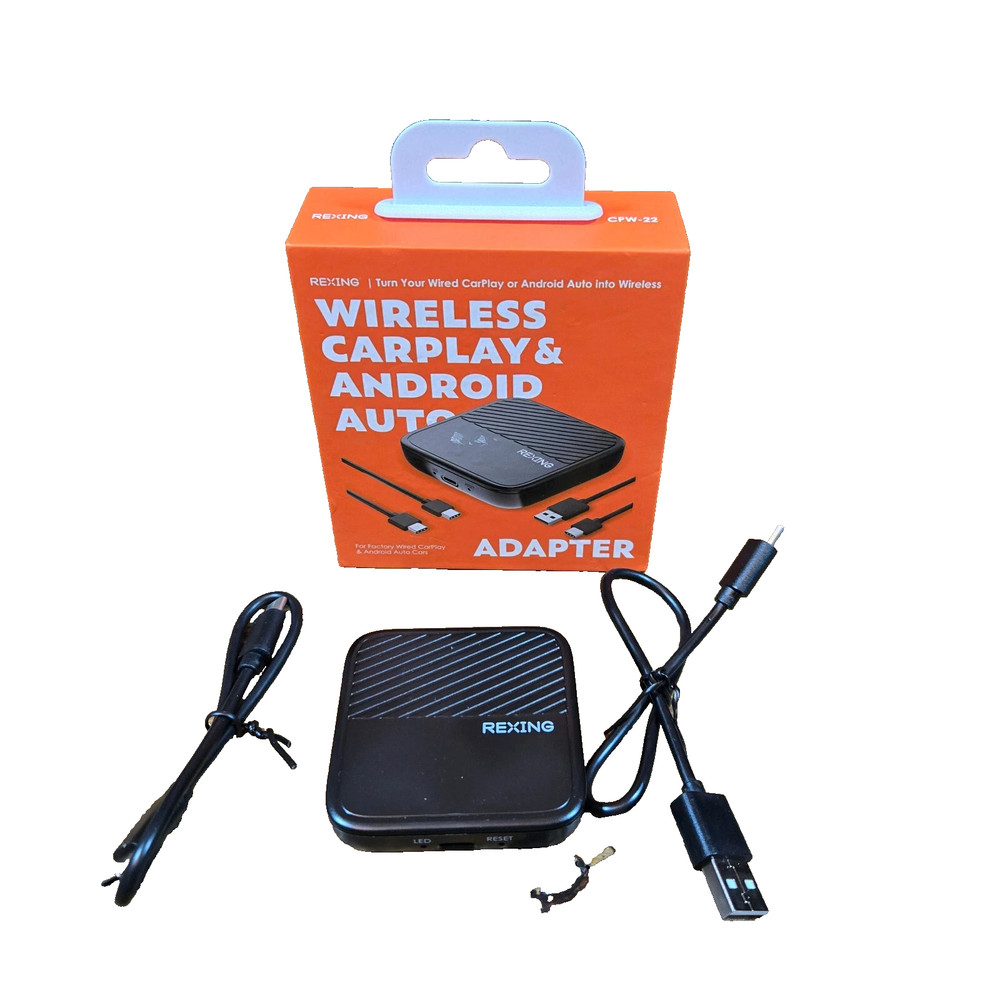 Rexing CPW-22 Wireless CarPlay & Android Auto Adapter for iPhone and Android