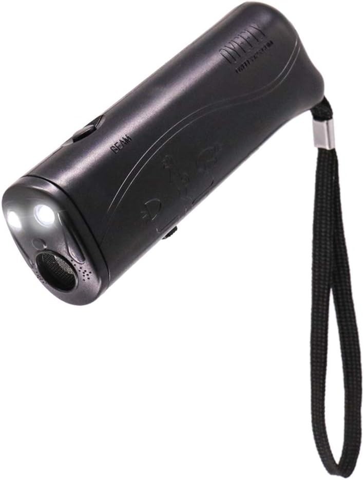 Compact Dog Training Tool with LED Flashlight and Bark Control - Pet Safety