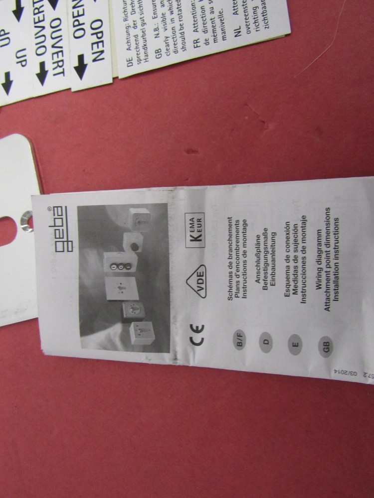 Geba Keyed Wall Switch Gate Switch