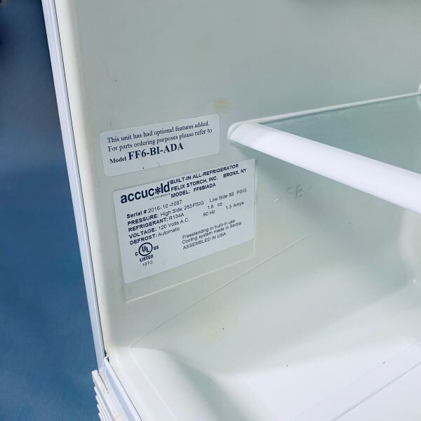 Accucold Lab Refrigerator Under Counter ADA Compliant 5.5 cu. ft.