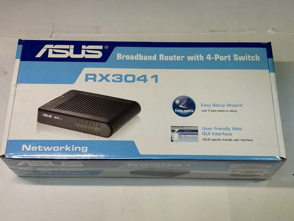 ASUS RX3041 Broadband Router with 4 Port Switch