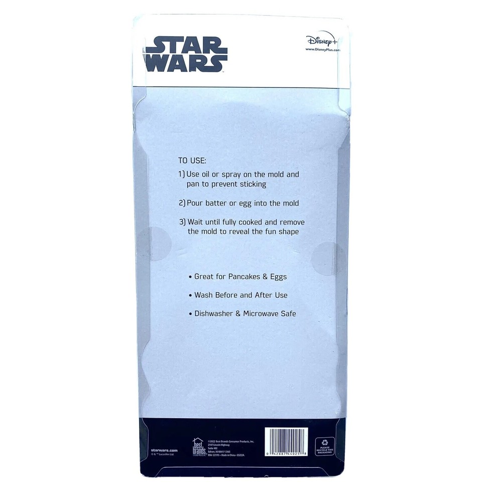 2 Star Wars The Mandalorian Silicone Breakfast Molds