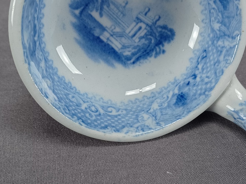 Barrow & Company Doria Pattern Blue Transferware Ladle Circa 1853-1856
