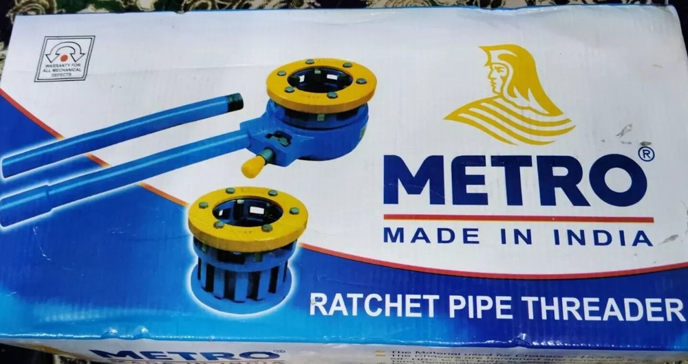 PIPE THREADER RATCHET DIE HANDLE COMPLETE SET 2-1/2" - 3" BSP