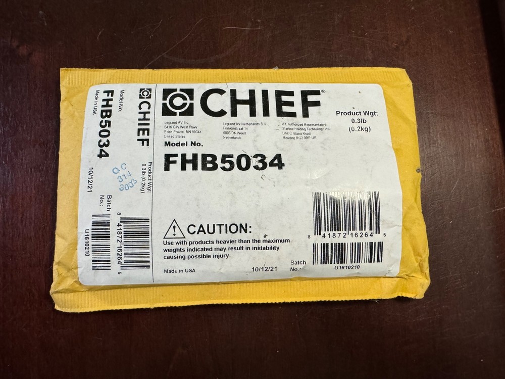 Chief FHB5034 FUSION and Thinstall Hardware Kit