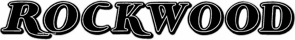 "Rockwood"  rv decal  graphic 54.2" x 7.3"