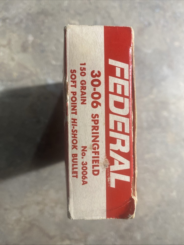 Federal 30-06 Springfield 150 Grain Soft Point HI-Shok Empty Box