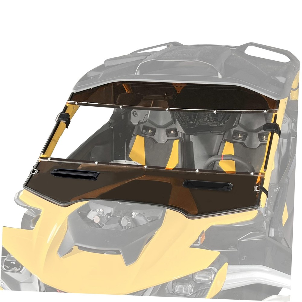 Front Full Vented Windshield Compatible with 2024+ Can-Am Maverick R clear