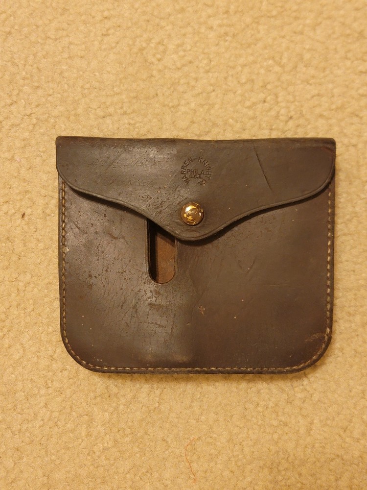 Vintage Warren Knight Leather Compass Case Without Compass