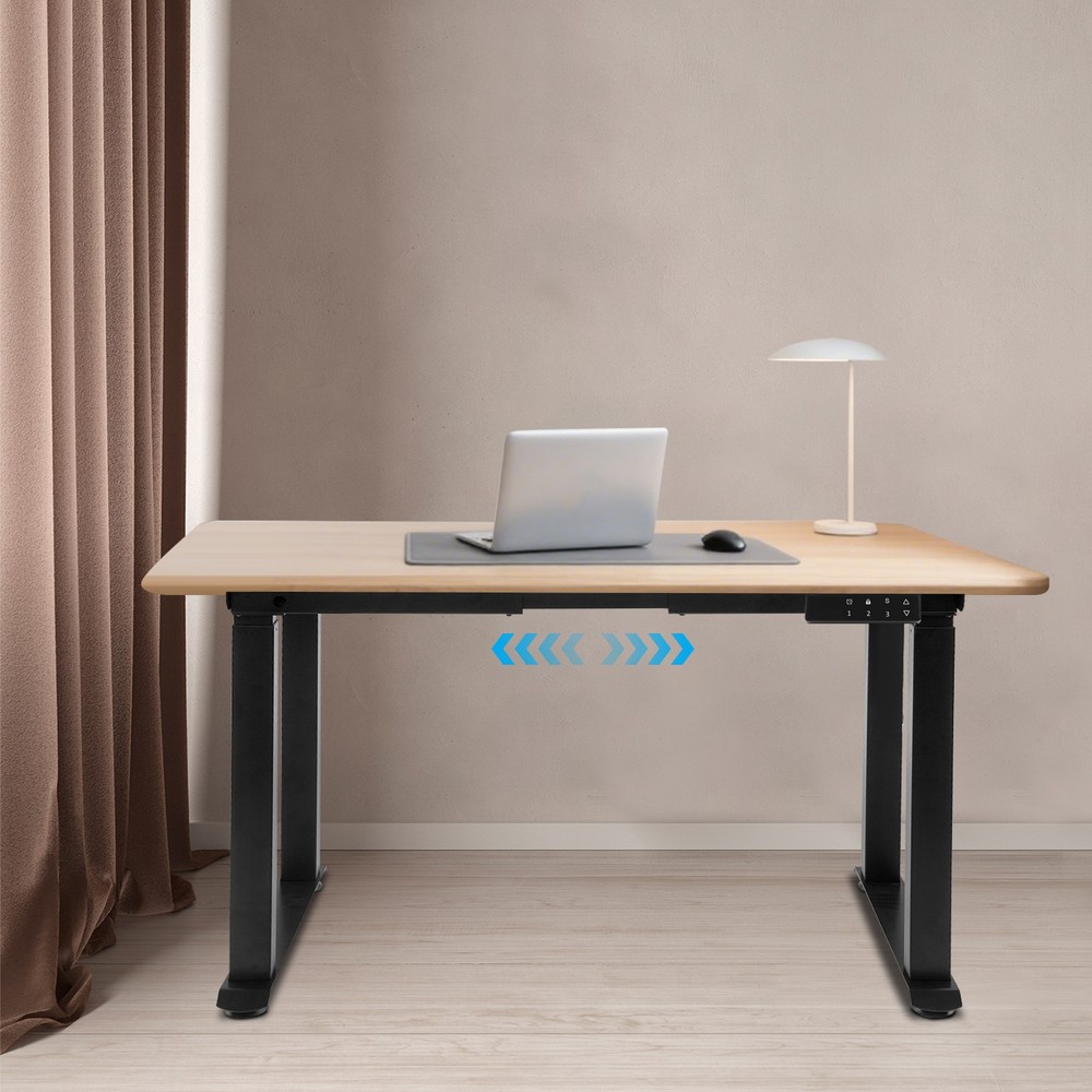 4-Leg Standing Desk Frame Dual Motor Adjustable Computer Desk Rack Workstation