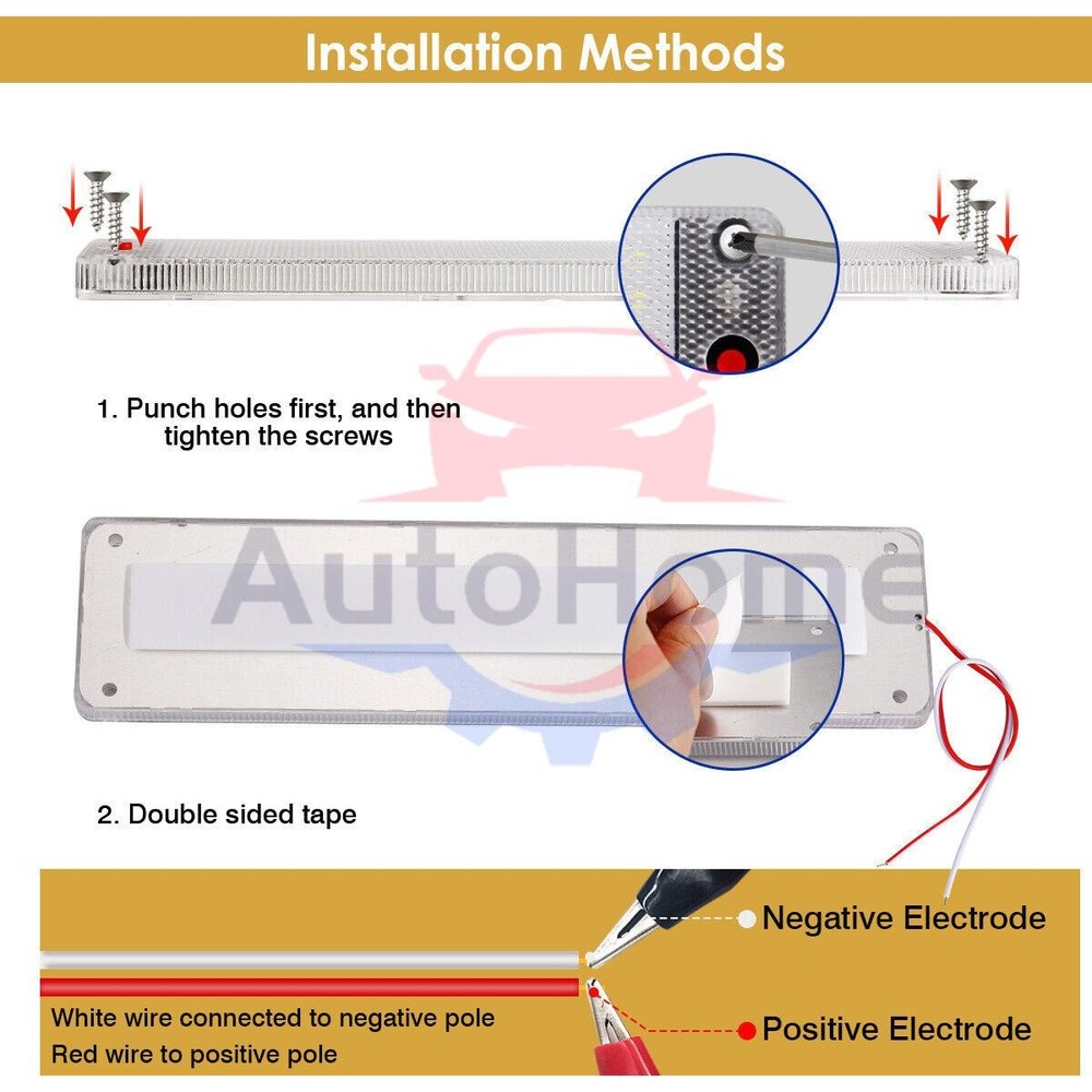 4 Pcs 12V LED RV Ceiling Dome Light LED Interior Lighting for Trailer Camper RV