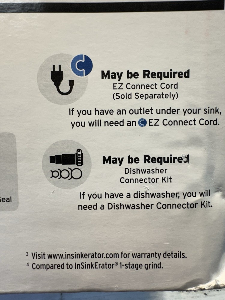 Garbage Disposal InSinkErator Power 900 Continuous feed 3/4 HP