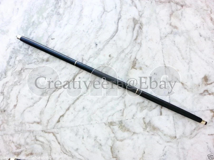 36'' Brass Snake Head Style Handle Cane Solid Wooden Walking Stick Cane Gift