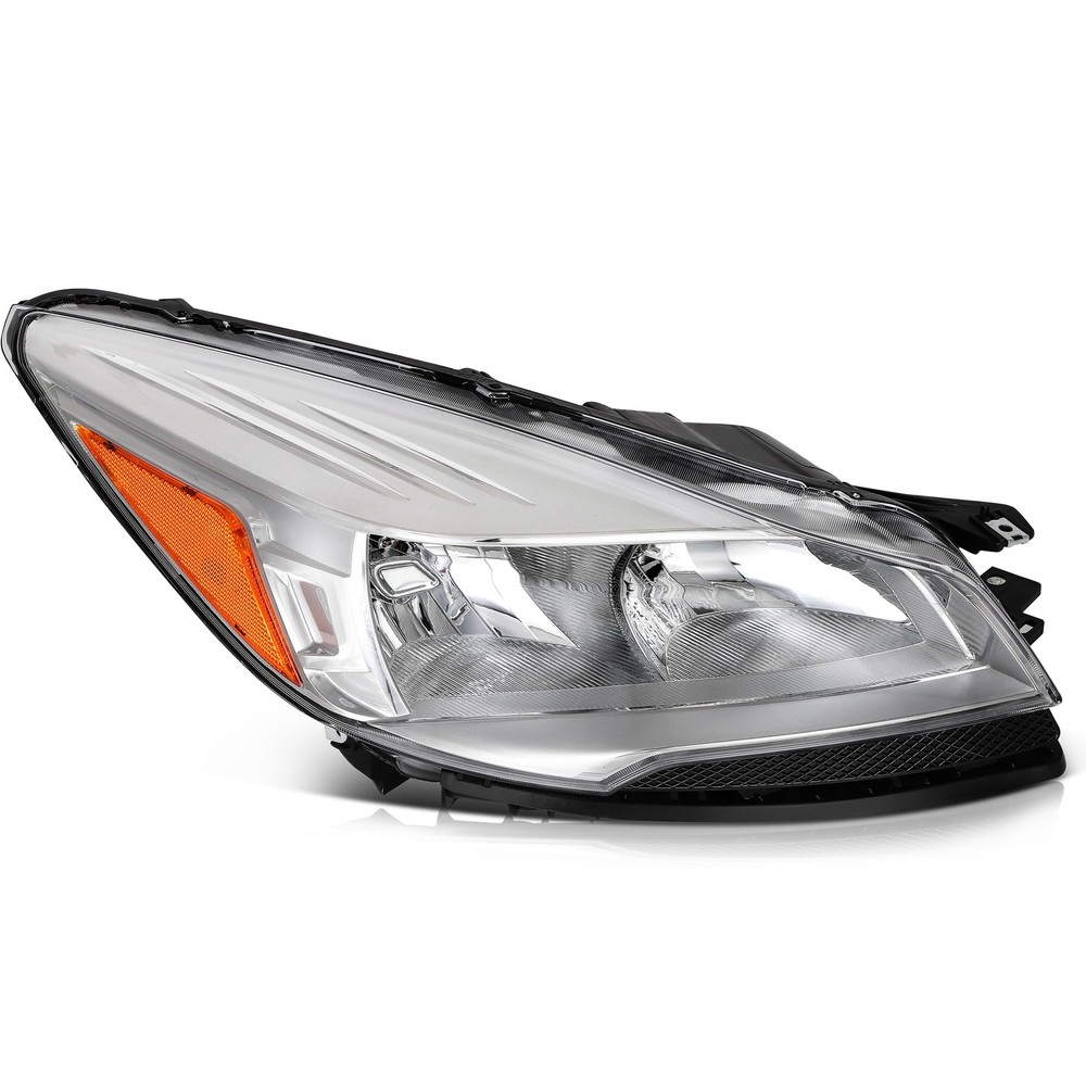 For 2013 14 15 2016 Ford Escape SUV Headlight Assembly Chrome Housing Pair