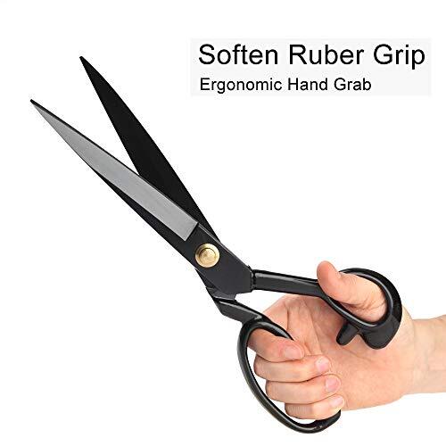 Professional Tailor Scissors 10 inch - Heavy Duty Sewing Fabric Scissors for