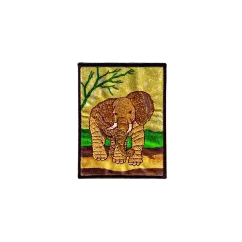 Elephant in Natural Environment Jungle (2 Pack) Iron On Patch