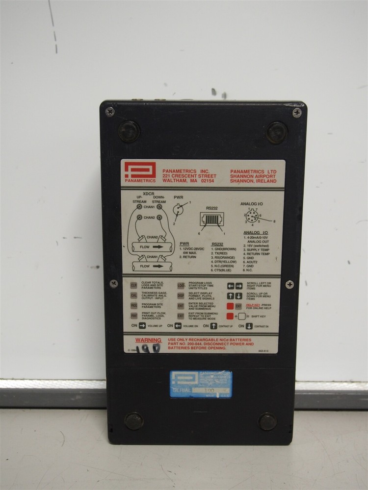 Panametrics Transport PT868-2 Portable Flowmeter