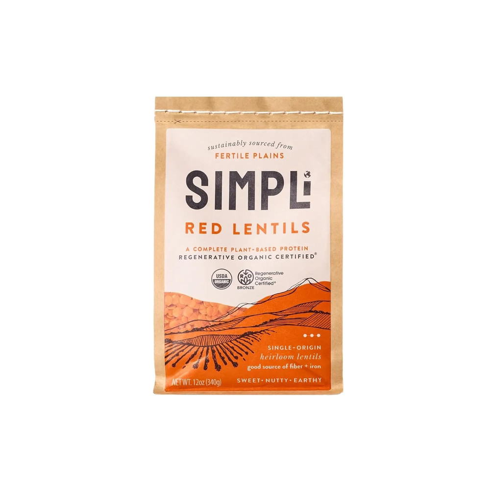 Organic Red Lentils, 12 OZ
