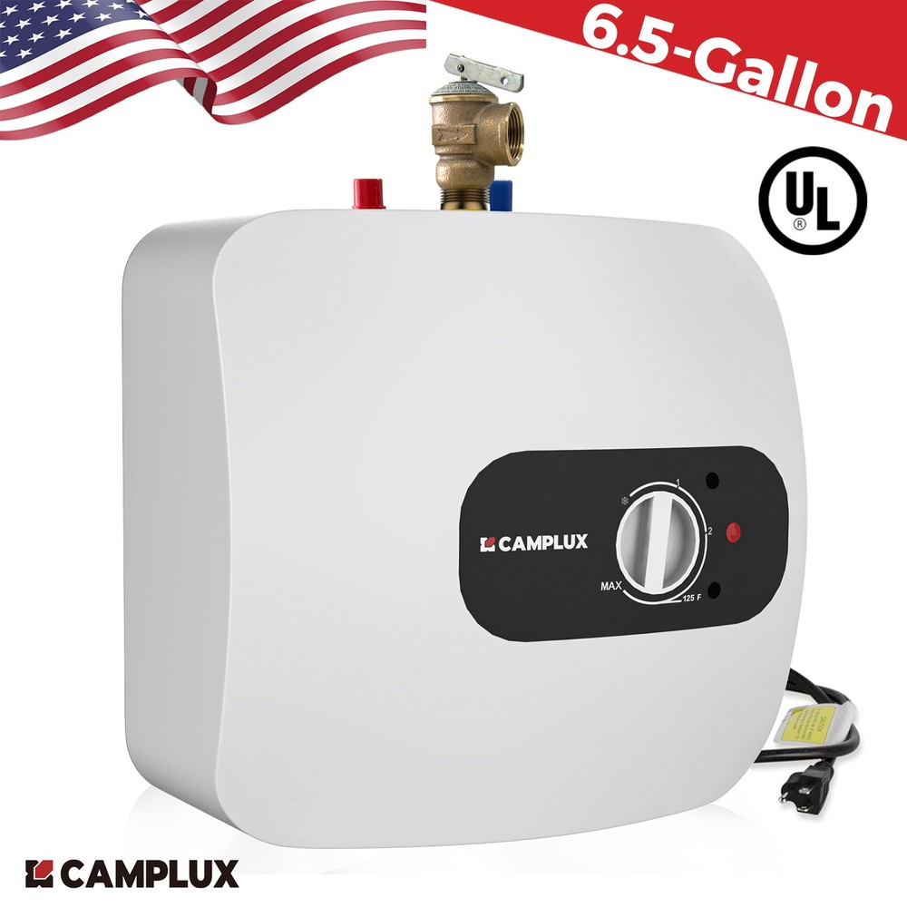 6.5 Gallon Point of Use Electric Water Heater 120V Under Sink for Cabin Kitchen
