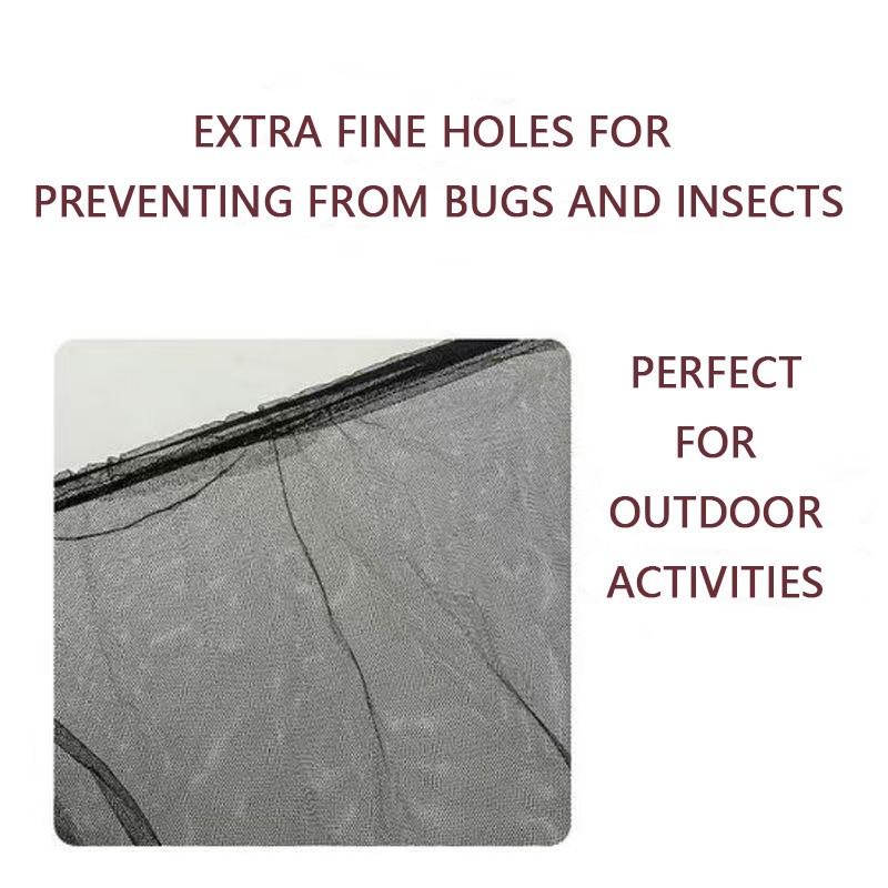 2 PCS of Mosquito Head Net Mesh Protective Cover