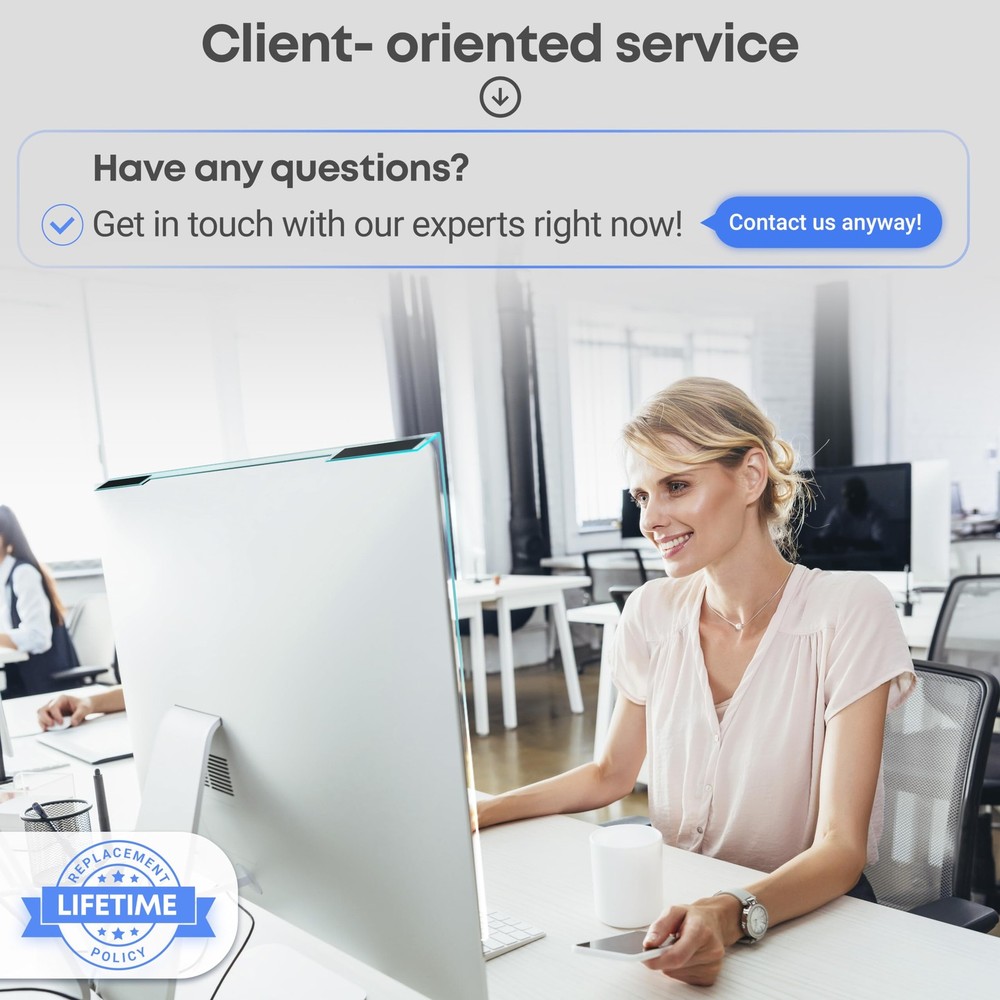 Universal Blue Light Blocking Screen Protector Panel for 23, 23.6, 23.8, 24 inch