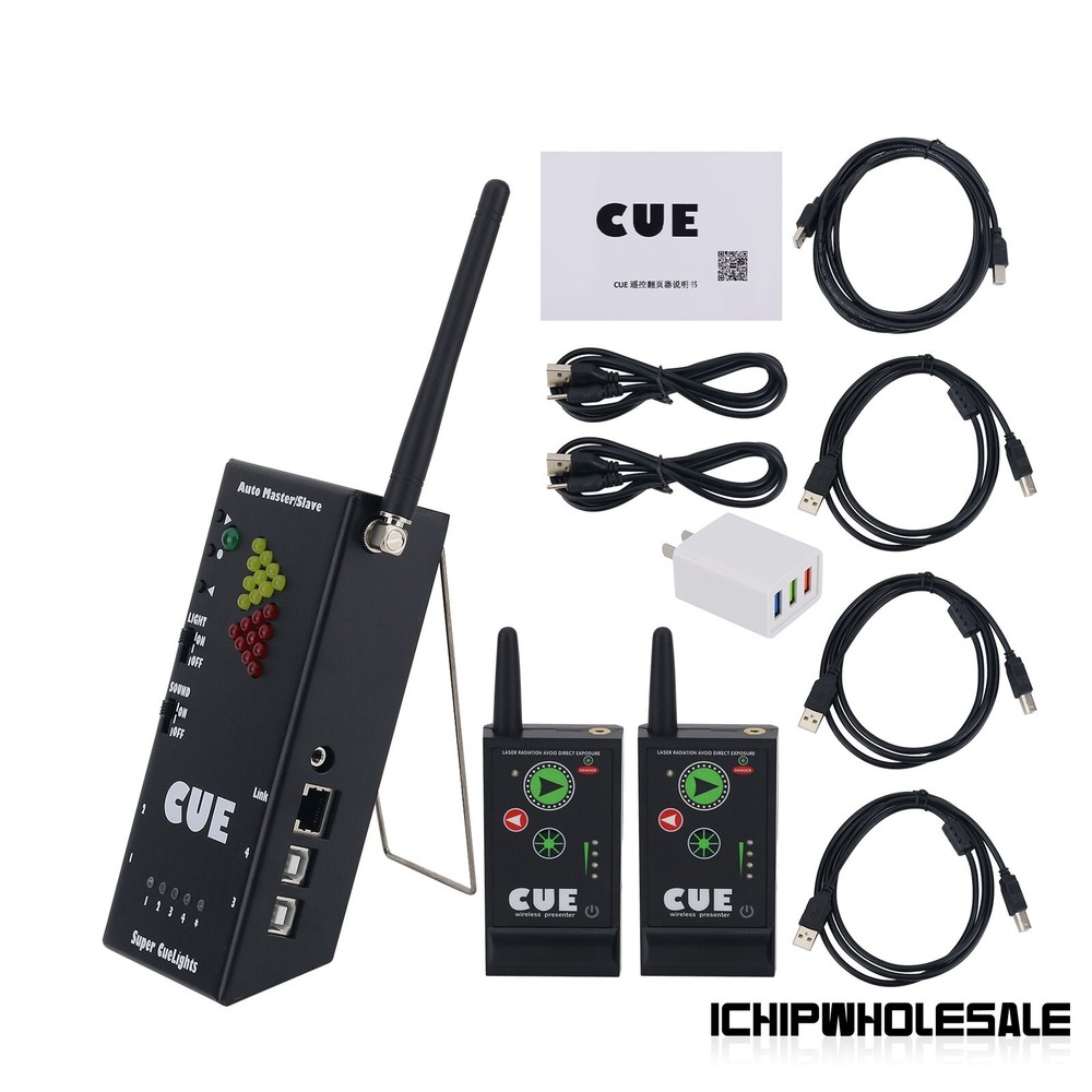 Super Cuelight Presenter Remote 1 Receiver 2 Transmitters for PPT Presentation