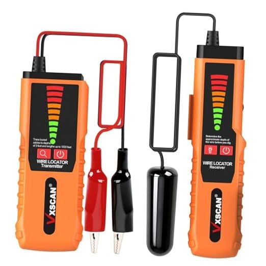 Underground Cable Locator, F04 Underground Wire Locator with Earphone Cable