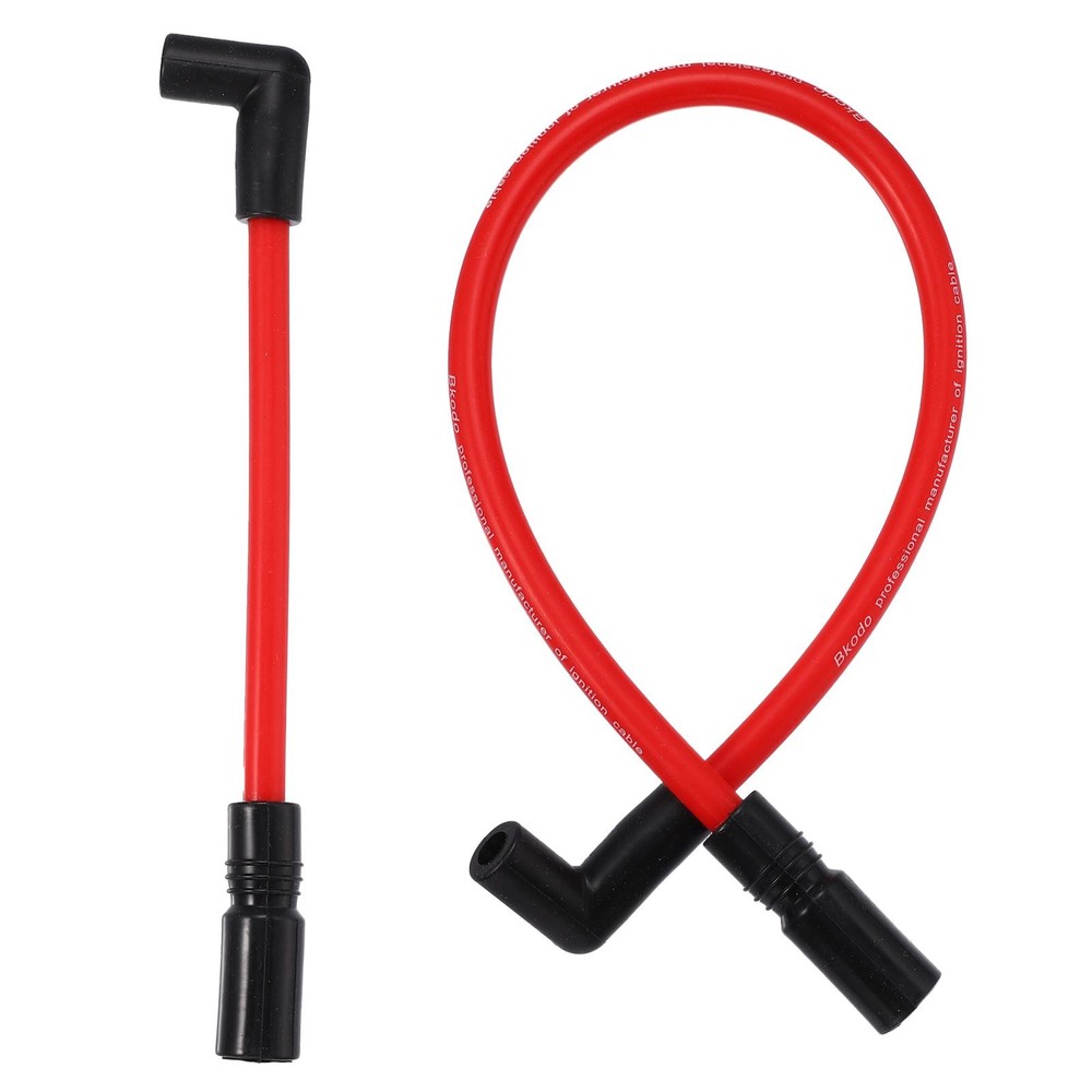 2pcs 10.4mm 10mm Spark Plug Wire Kit DYNA-409RD Red Silicone