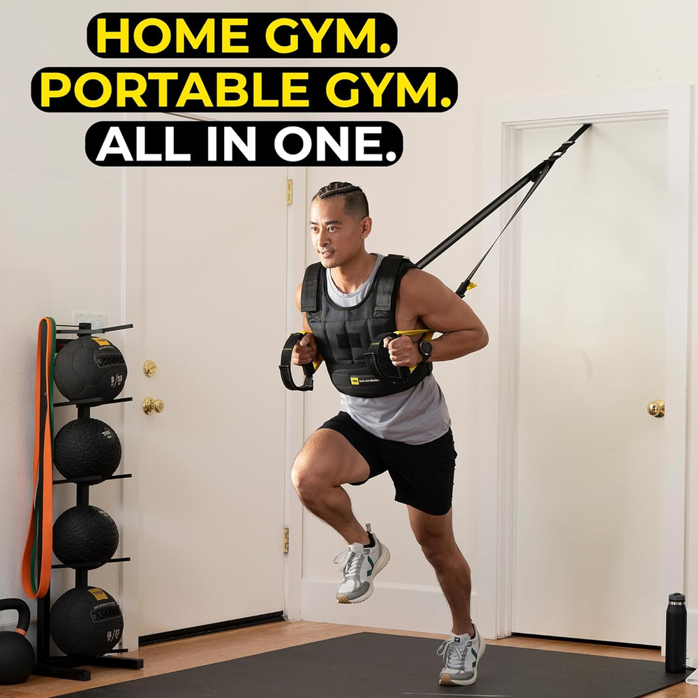 All-In-One Home Gym System – Complete Suspension Training Kit for Strength Train