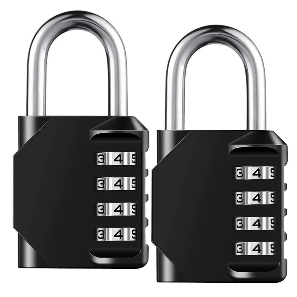 1pc Combination Lock Resettable 4 Digit Padlock with Combination Waterproof and