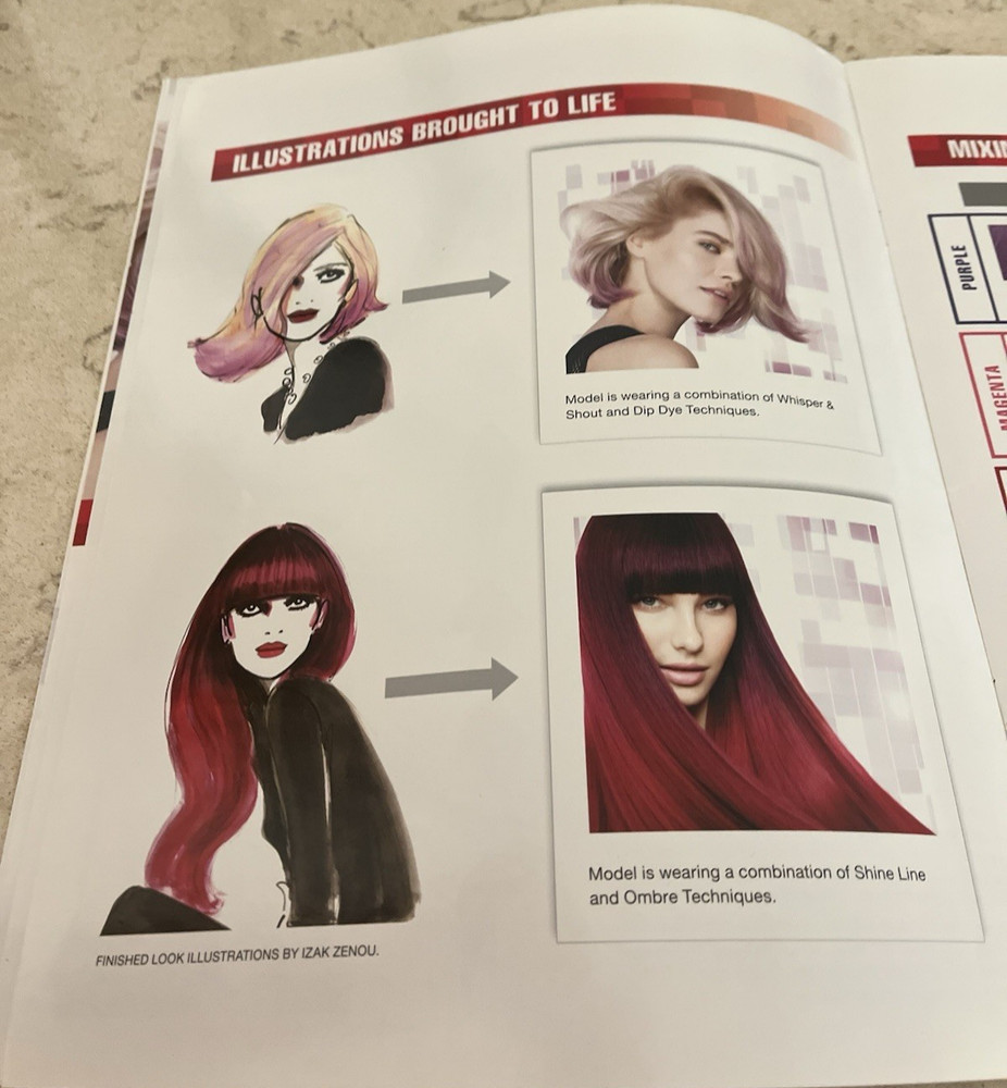 Matrix Color graphics lift& tone Technical guide " Imagine all you can be"