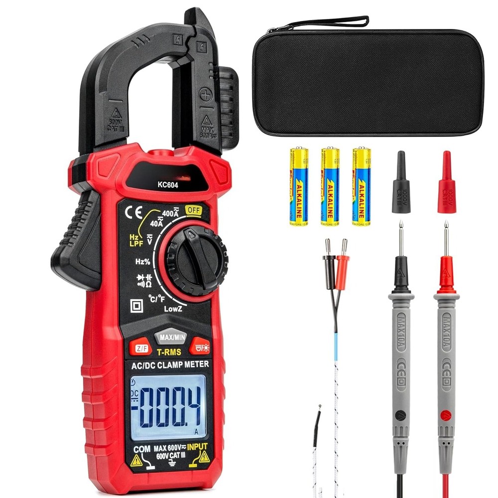 Digital Clamp Meter Multimeter with D-Shaped Jaw  with Flashlight Backlight