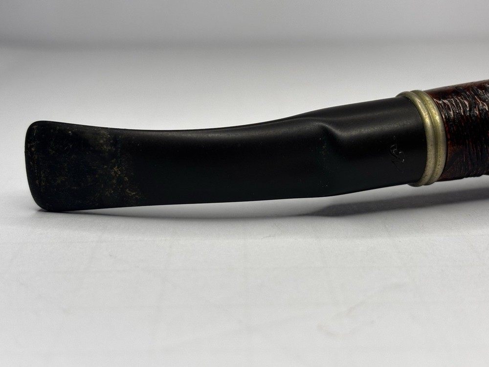 Aldo Velani Rustic Tobacco Pipe Bent Billiard/Brandy