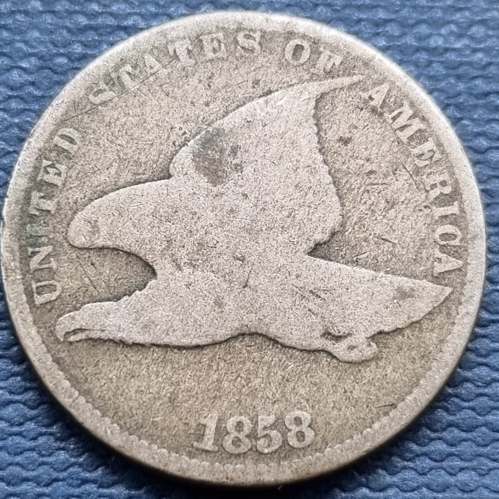 1858 Flying Eagle Cent 1c Circulated #70384