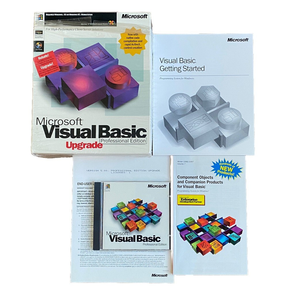 Microsoft Visual Basic Professional Edition Windows 95 or NT 5.0 Upgrade CD ROM