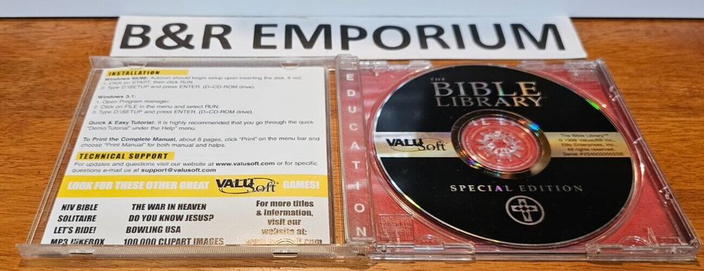 The Bible Library: Special Edition - (1999 ValuSoft) - Used CD-ROM