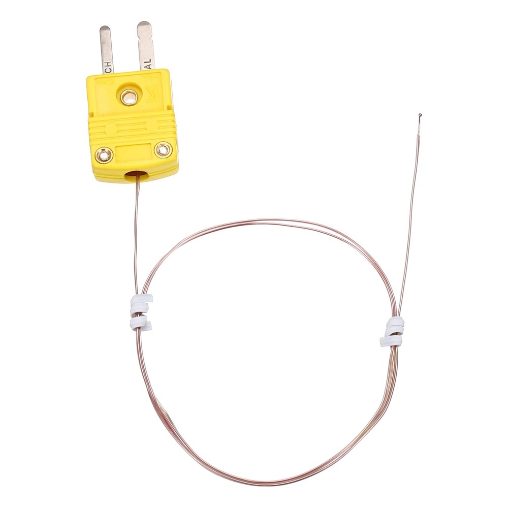 K Type Thermocouple Mini Connector Temperature Sensor 1.6ft, 1mm Wire