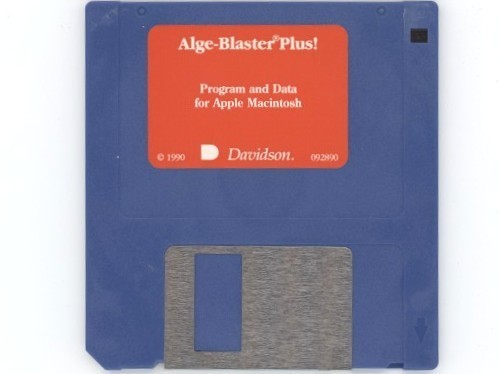 1990 Alge-Blaster Plus!  Program and Data for Apple Macintosh - 3.5" Floppy Disk