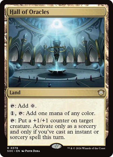 NM Hall of Oracles, MTG, Strixhaven Commander, Magic the Gathering, 378