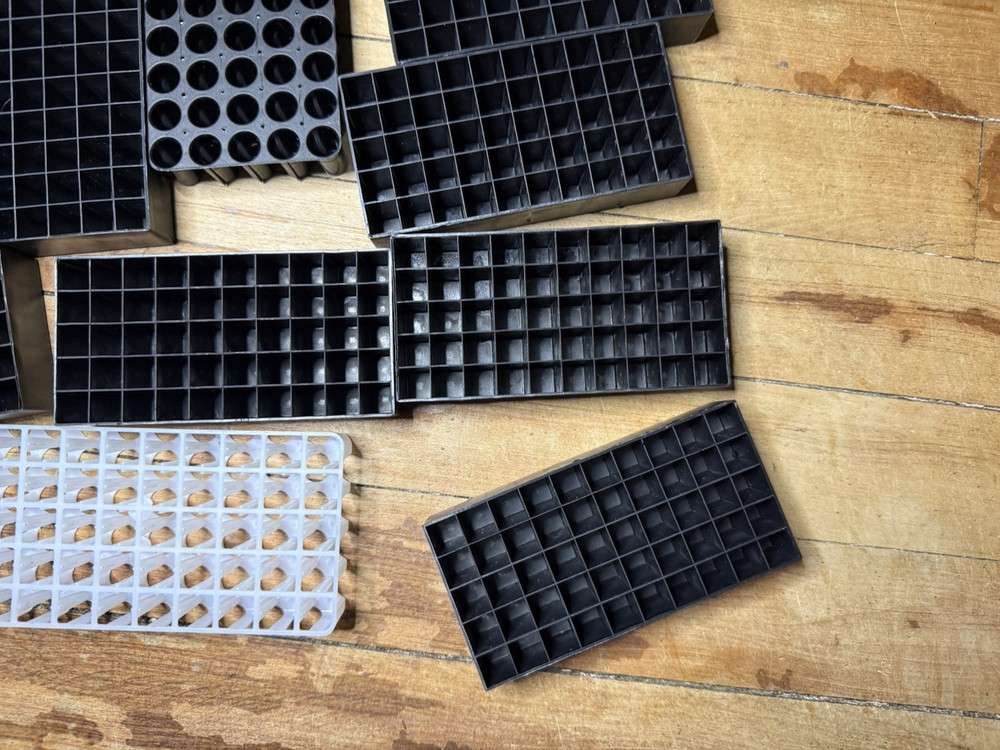 12-Pack 50 Round Assorted 9mm Ammo Tray Reloading Loading Blocks Bullet Case