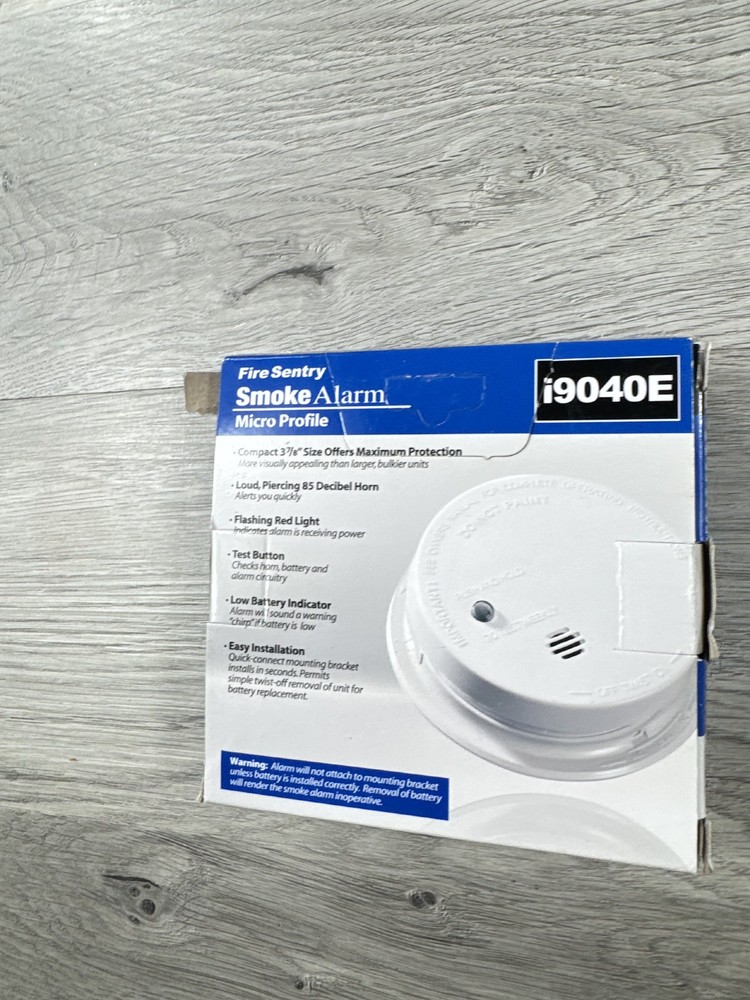 KIDDE Fire Sentry Smoke Alarm Micro Profile i9040E Battery Operated