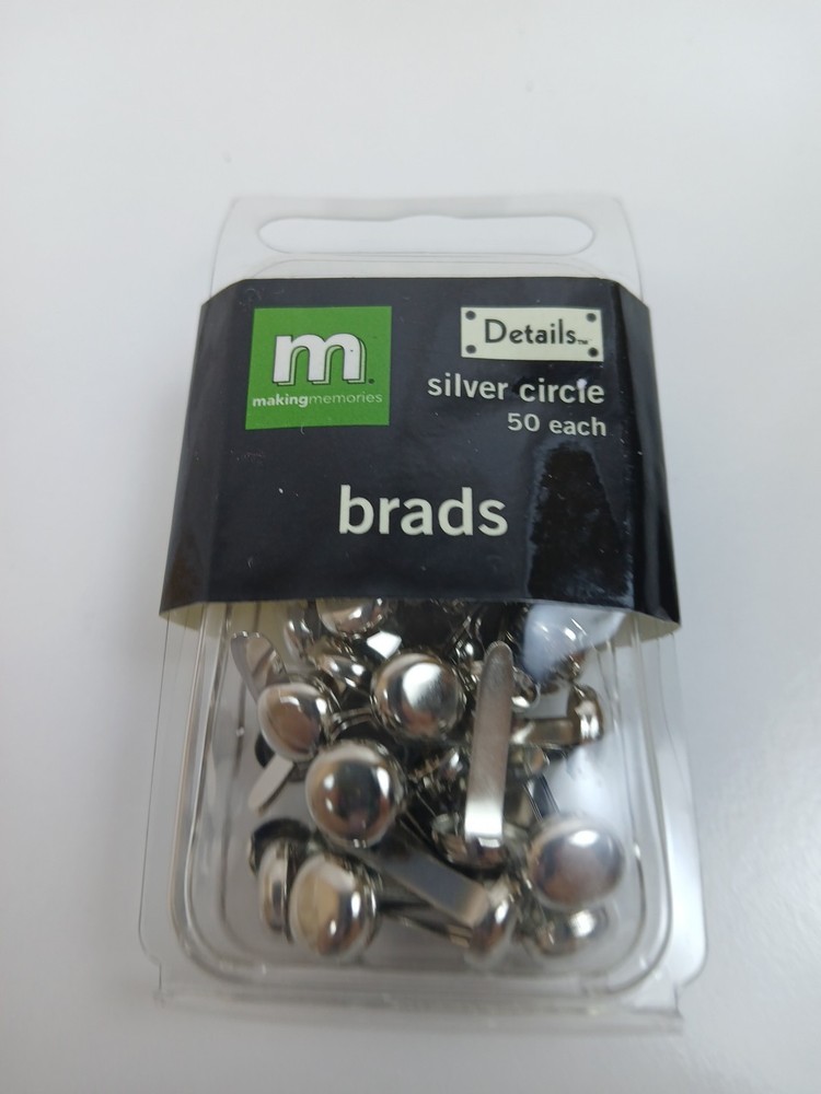 Mixed Lot Of Decorative Scrapbooking Brads Assorted