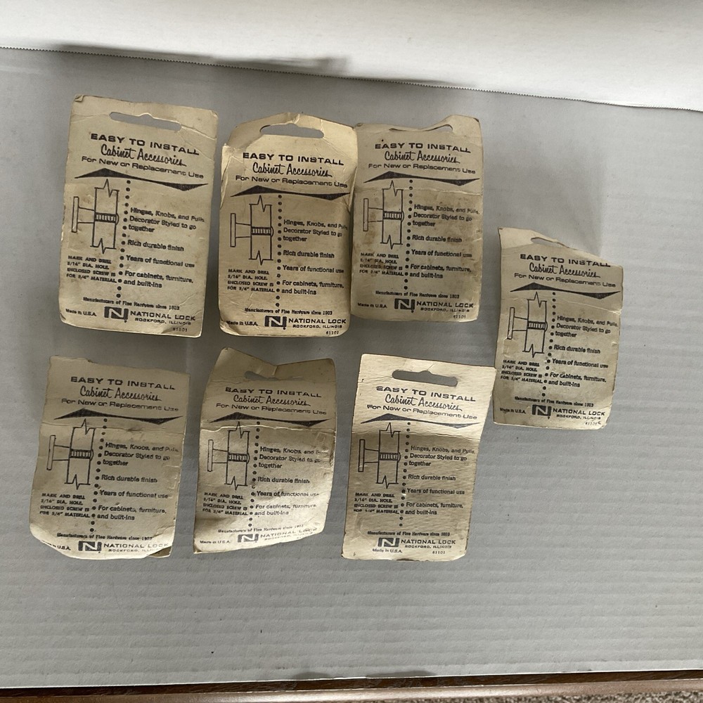 Vtg National Lock Knobs , NEW Old Stock.