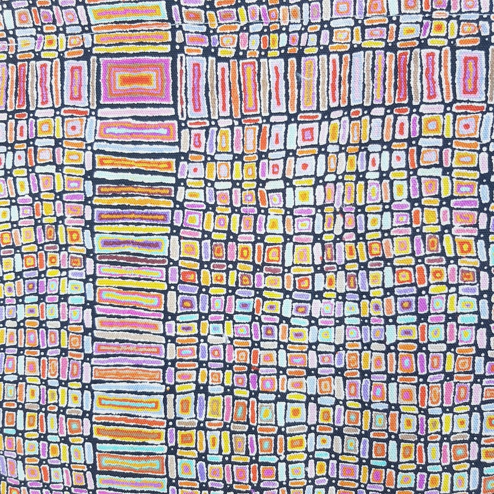 Peg Bag Handmade Multi-Coloured Abstract Print Lined Laundry Clothes Peg Holder