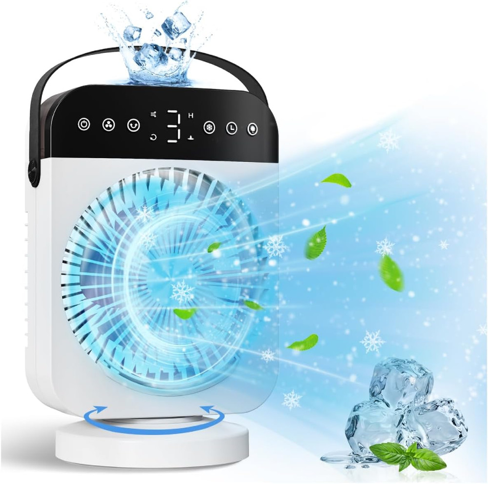 Portable Air Conditioner, Personal Mini Air Conditioner Cooling Fan with 5 Speed