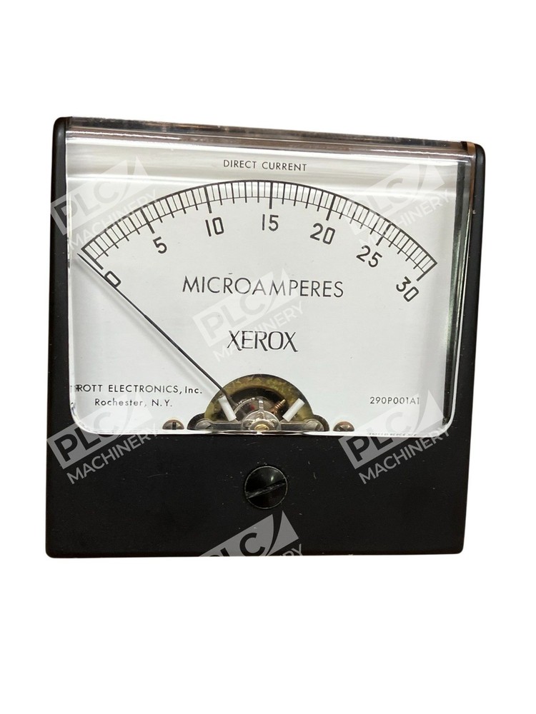 Simpson 290PU01A1 Panel Meter 0–30 µA DC Microammeter Rott Electronics Xerox