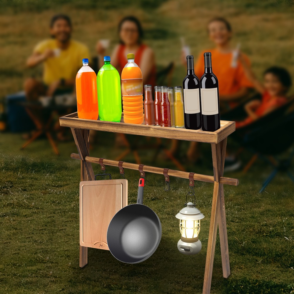 Multi-function Stand Rack Tools Outdoor Storage Camping Hangong Rack & Holder