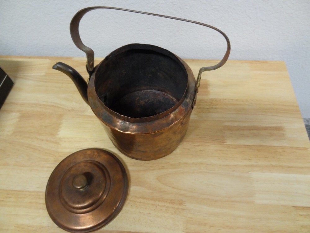 VINTAGE RUSSIAN COPPER POT KETTLE